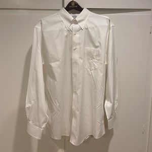 Brooks Brothers Men’s White Button Up Dress Shirt